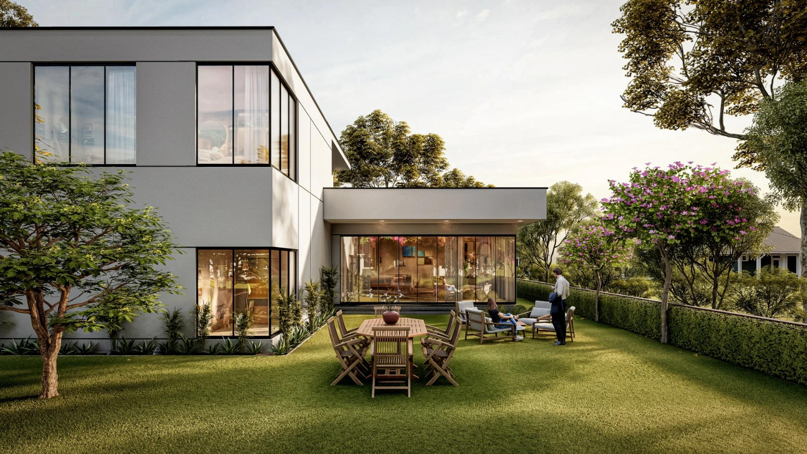 Artist's impression of an Awali Estate maisonette render